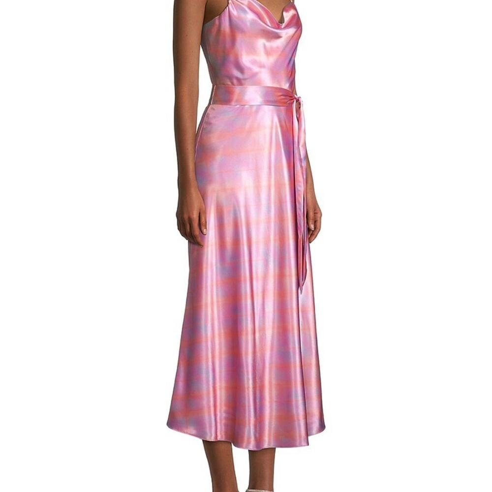 Likely Vittoria Dress Shimmer Pink Maxi cocktail Small. Easter Sunday
